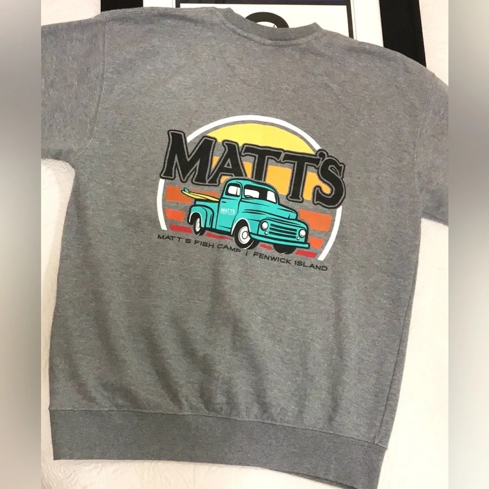 Matt’s Fish Camp Crew Neck Sweatshirt